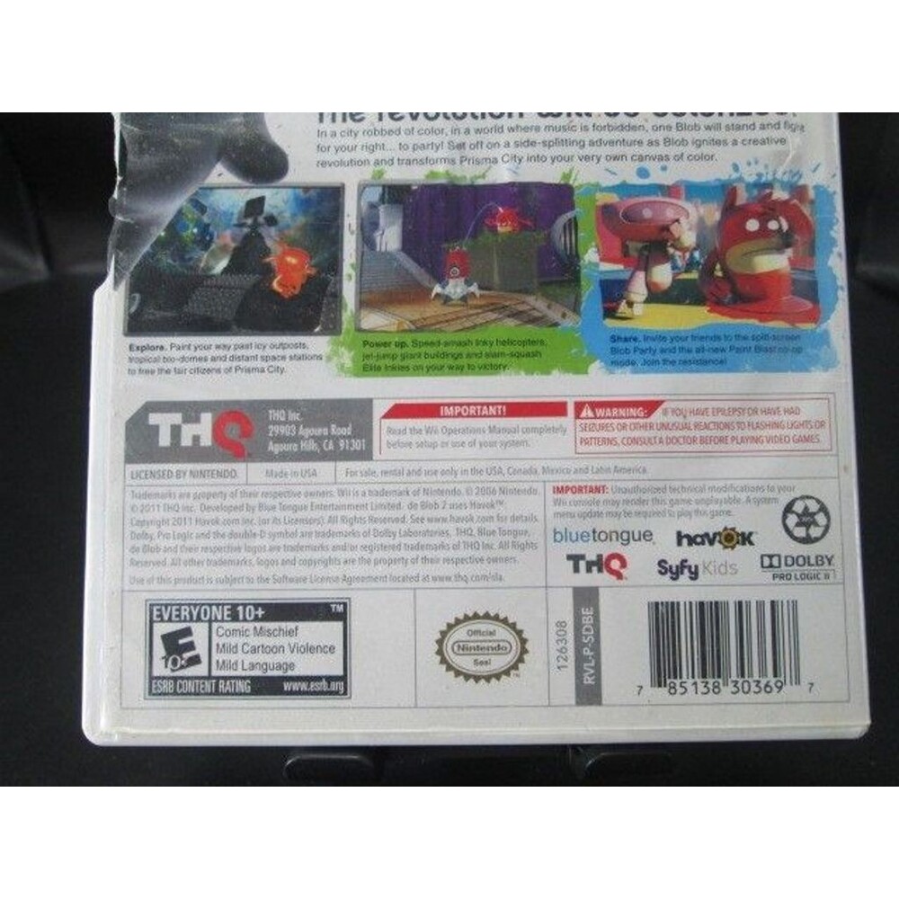 De Blob 2 (Nintendo Wii), Used/Complete in box CIB - Picture 7 of 10